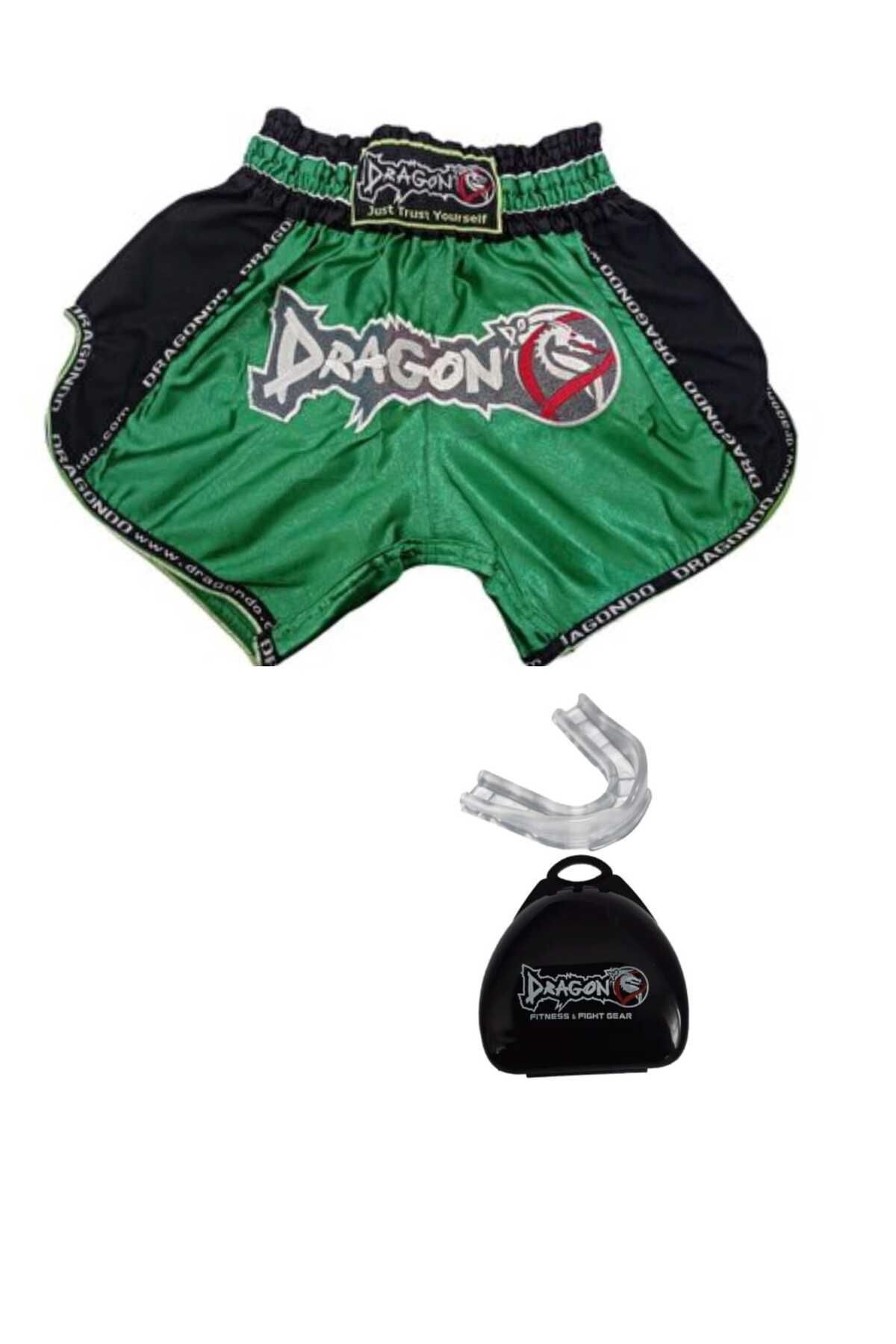 تجهیزات بوکس سبز ورزش های ورزشی و شورت یکپارچهسازی با سیستمعامل Muay Thai MT3075 Dragondo