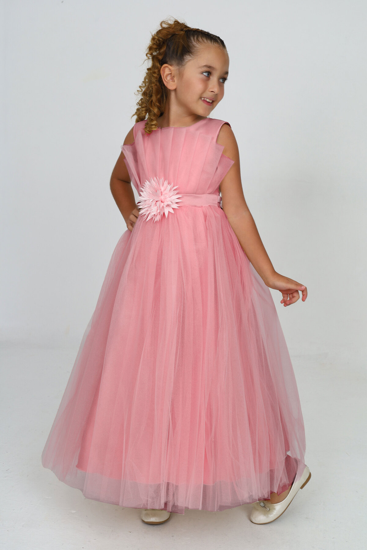 Girls Farmed Evening Dress Birthday Dress
