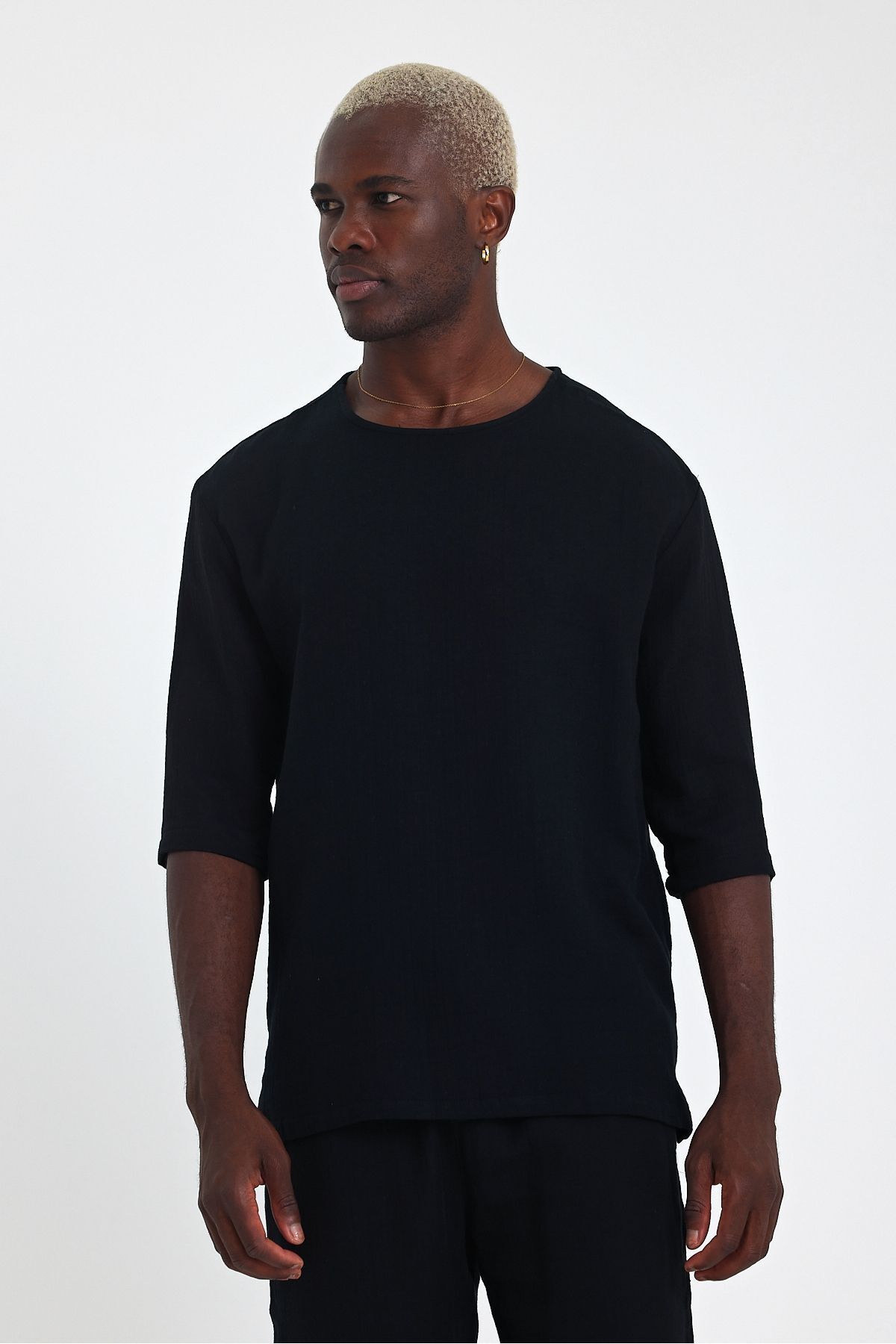 İLKCET MODA-Ανδρικό μπλουζάκι Fakir Sleeve Regular Line 4