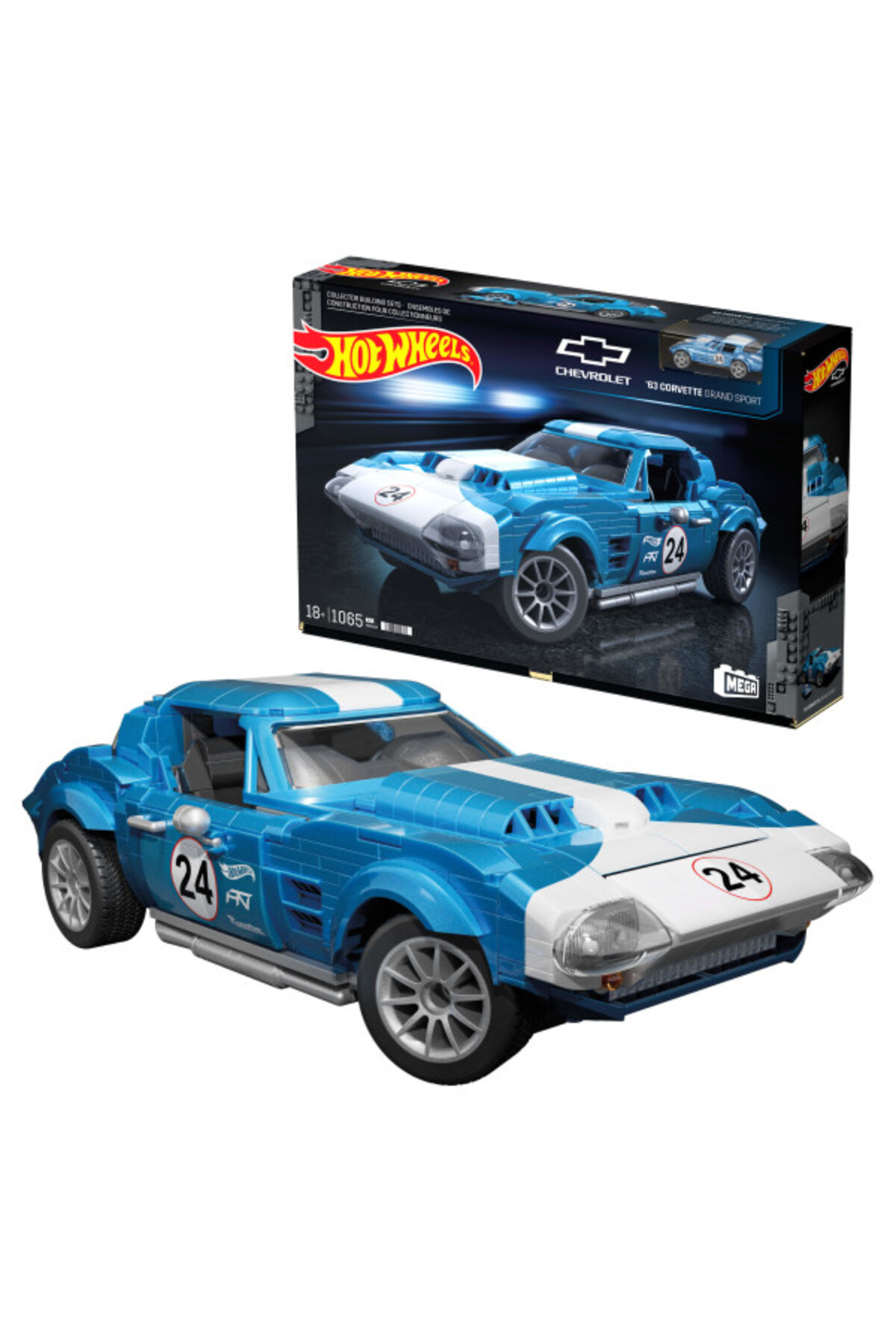 Mega ™ Hot Wheels® '63 Corvette Grand Sport Koleksiyonluk yarış
