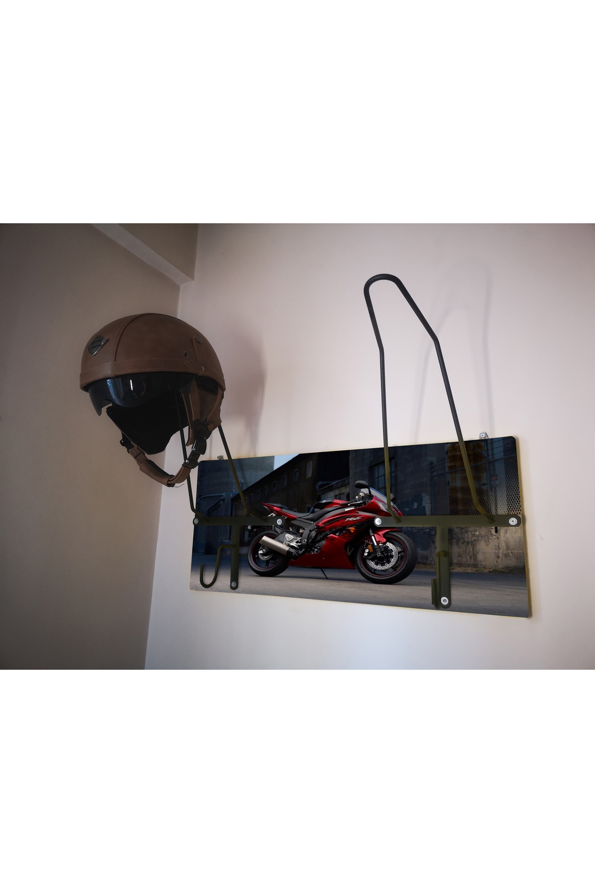 Motorcycle Helmet Hanger, Motor Helmet Hanger, YAMAHAX2V1