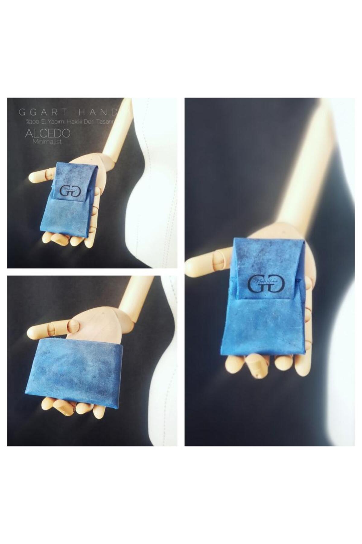 GENUINE LEATHER BUSINESS CARD HOLDER - ALCEDO