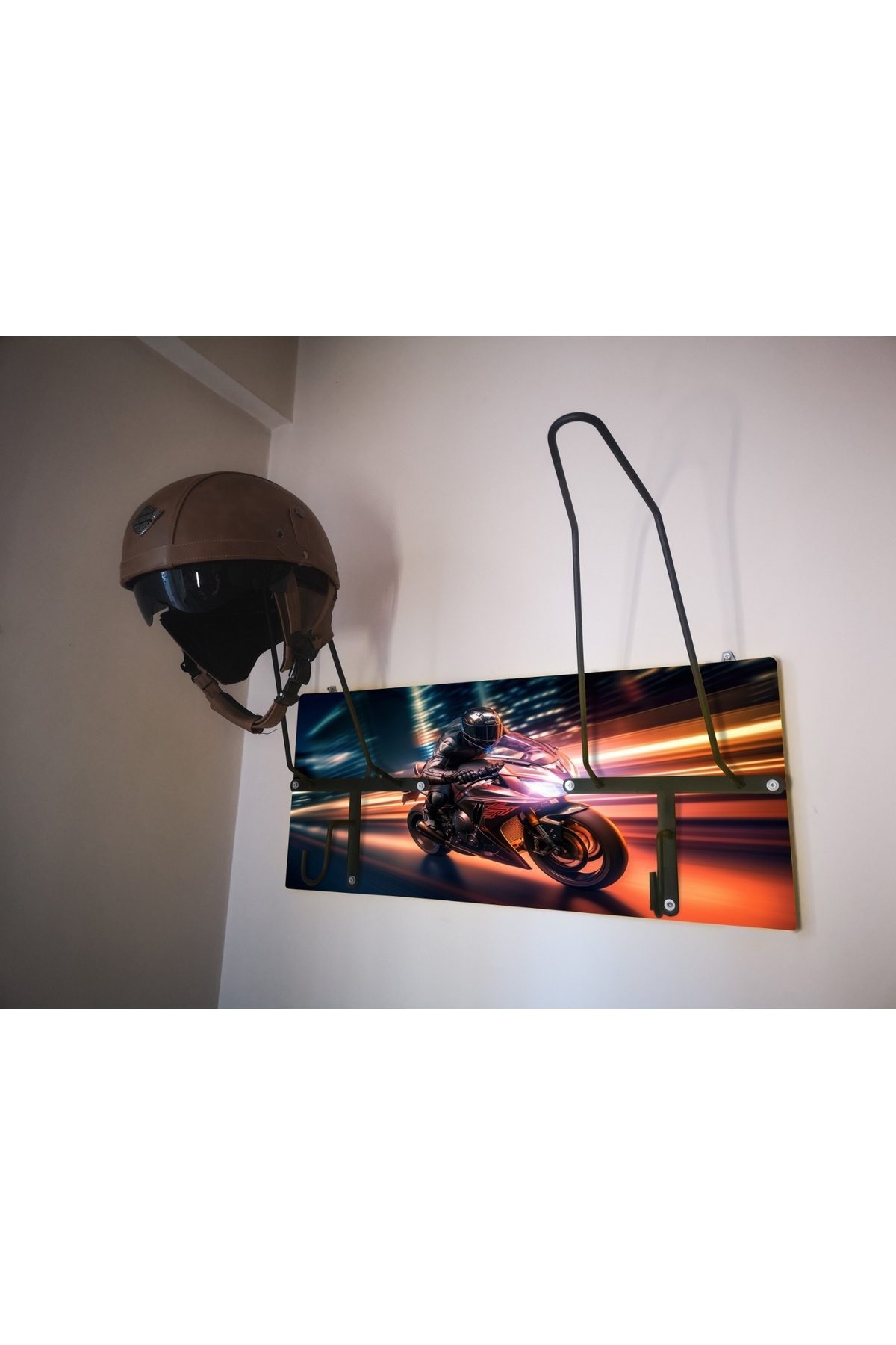 Motorcycle Helmet Hanger, Motor Helmet Hanger, Helmet Hanger MOTOGPX2V3