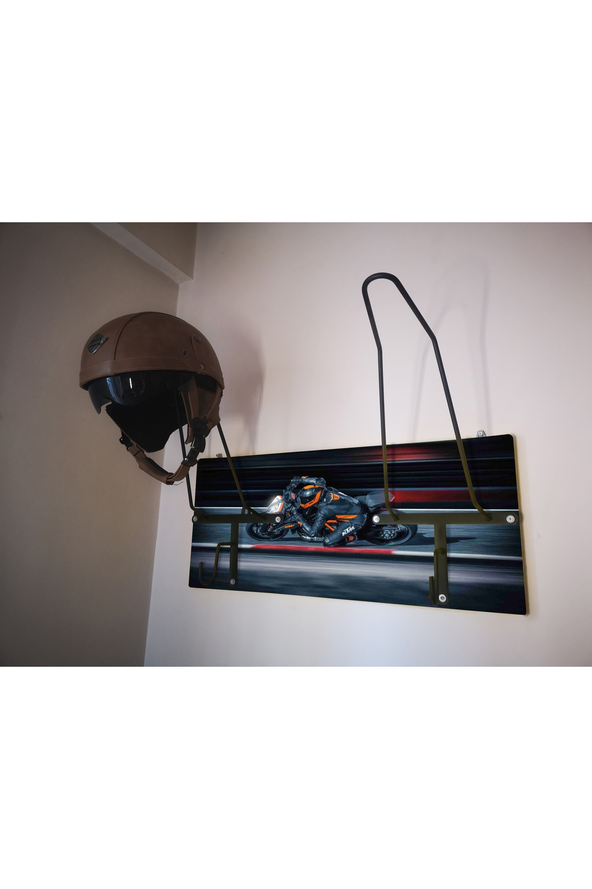 Motorcycle Helmet Hanger, Motor Helmet Hanger, Helmet Hanger KTMX2V4