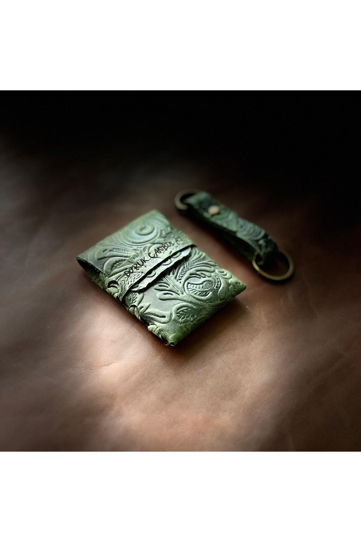 BARISTA GENUINE LEATHER HAND MADE ORIGAMI CARD HOLDER, WALLET V12