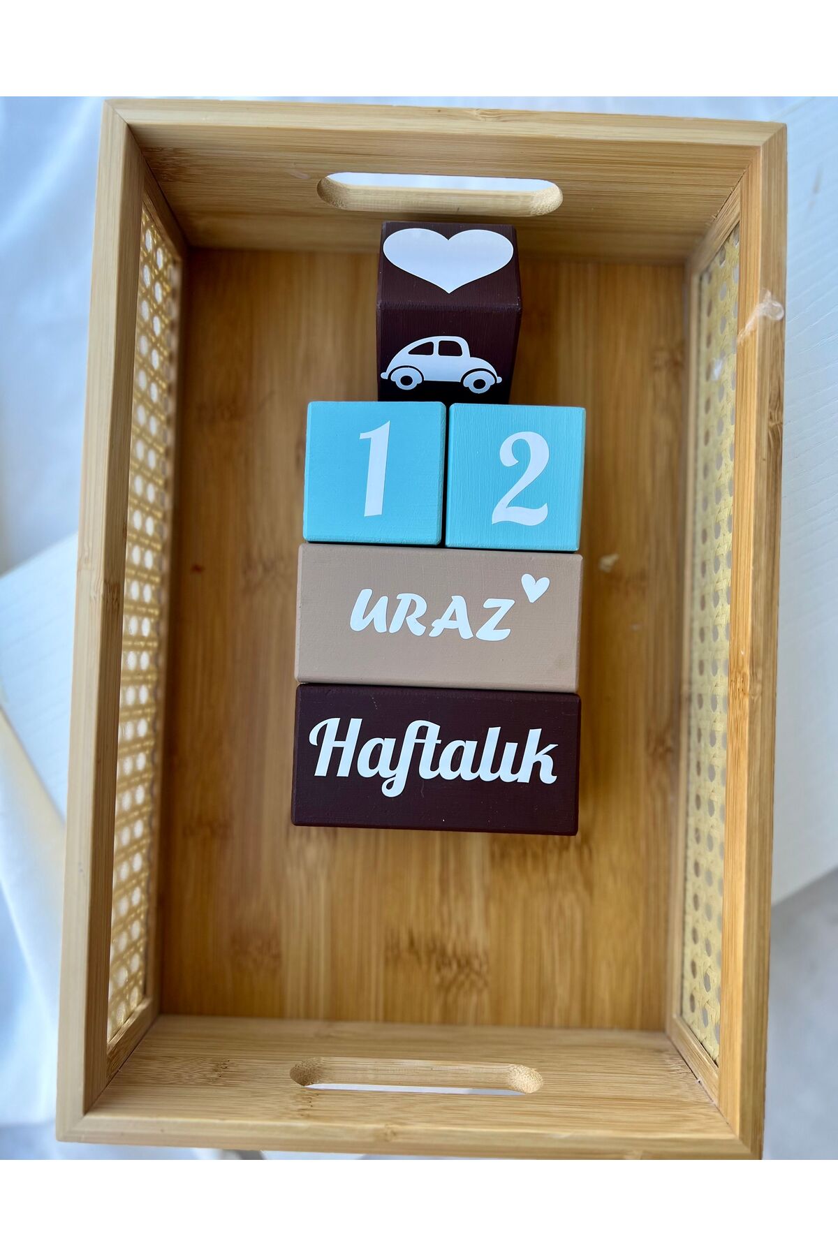 Anne bebek hediyelik çekim dekor aksesuarı bebek anı küpü