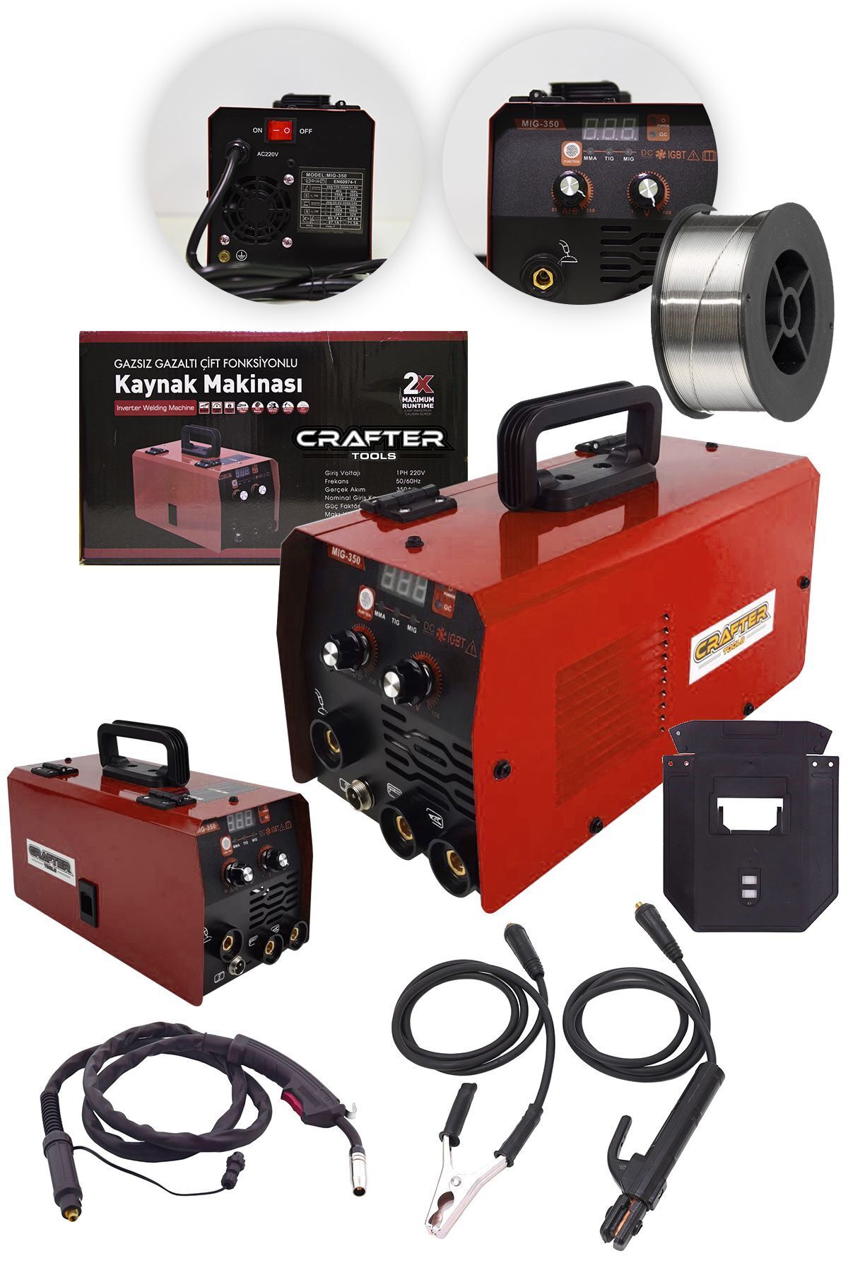 Germany 300 Amp Mma-tıg-mıg 3 Function Inverter And Gas-Free Gas Welding Machine M300