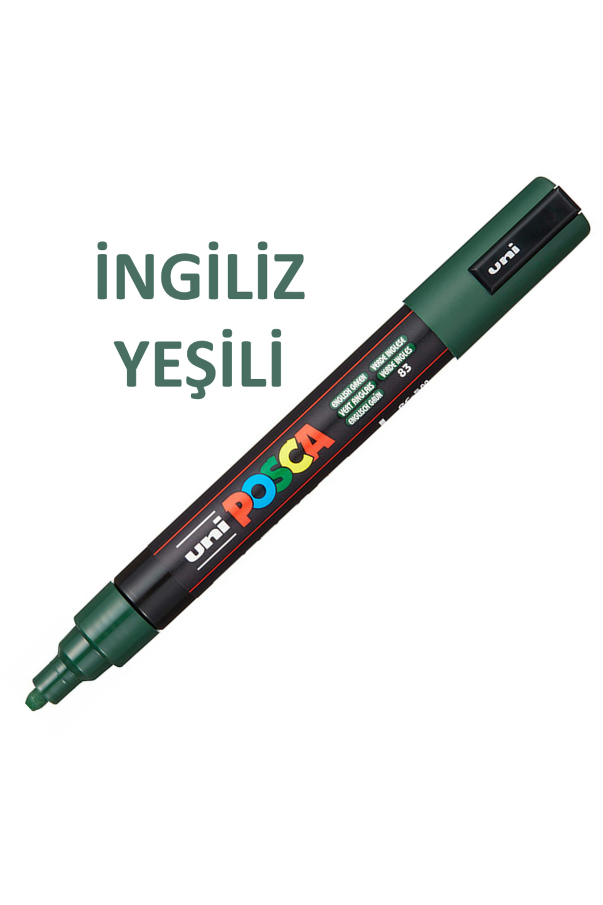 Posca British Green Marker Pc-5m (1.8-2.5mm) Poska Pc5m Pc - 5m