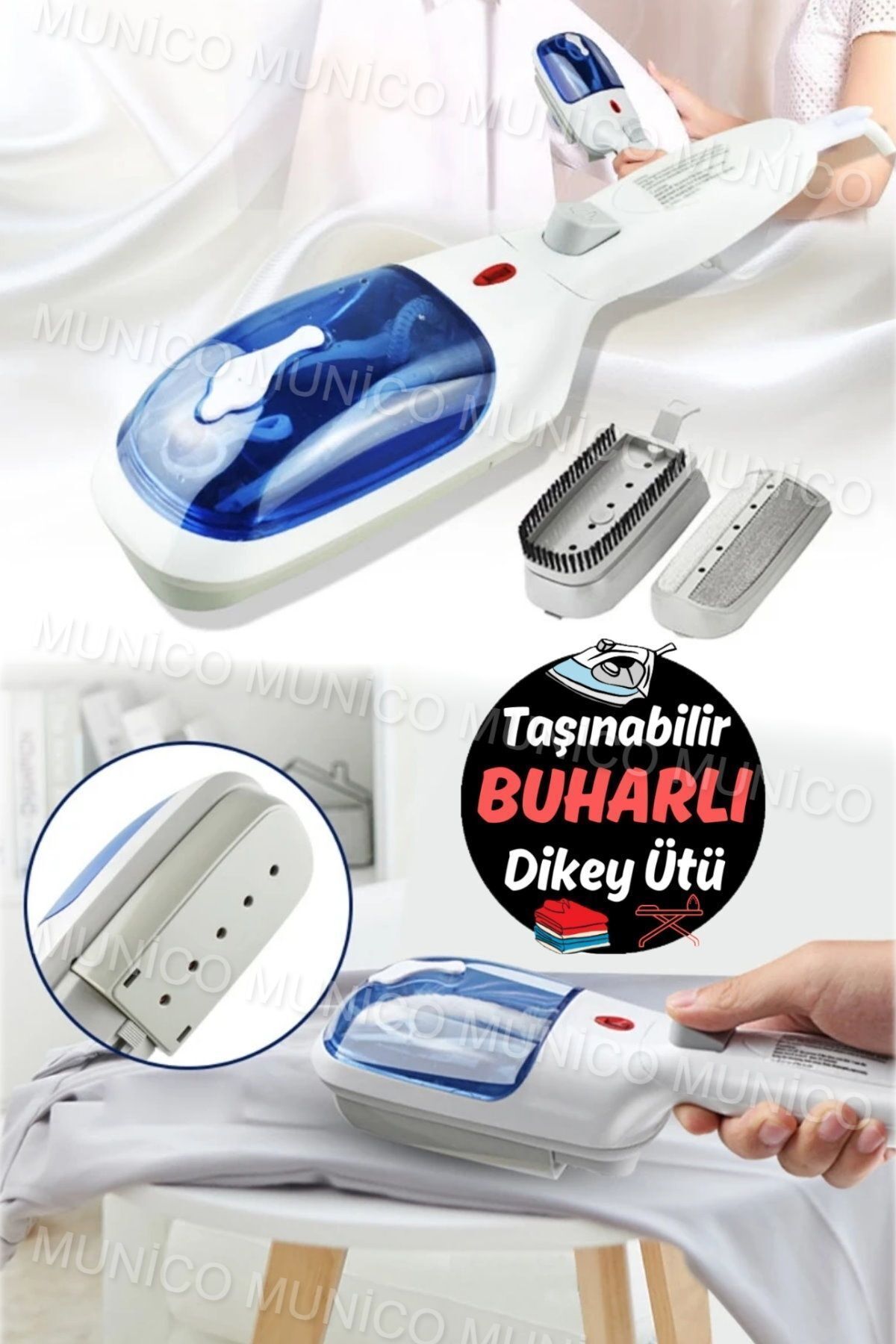 teknotrust-220-240V Ideal Clothes Flat Iron Compact Portable Ironing Machine - for Home and Office Use 6