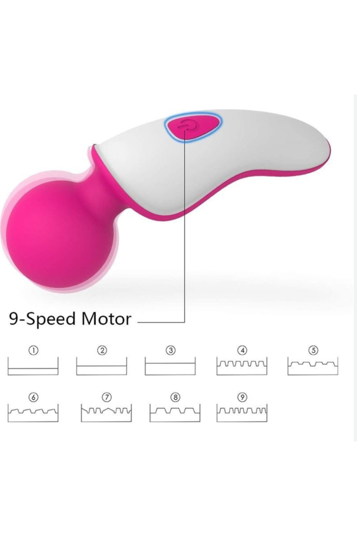 Oynar Başlı 9 Modlu Titreşimli G-Spot Uyarıcı Şarjlı Mini Vibratör 4