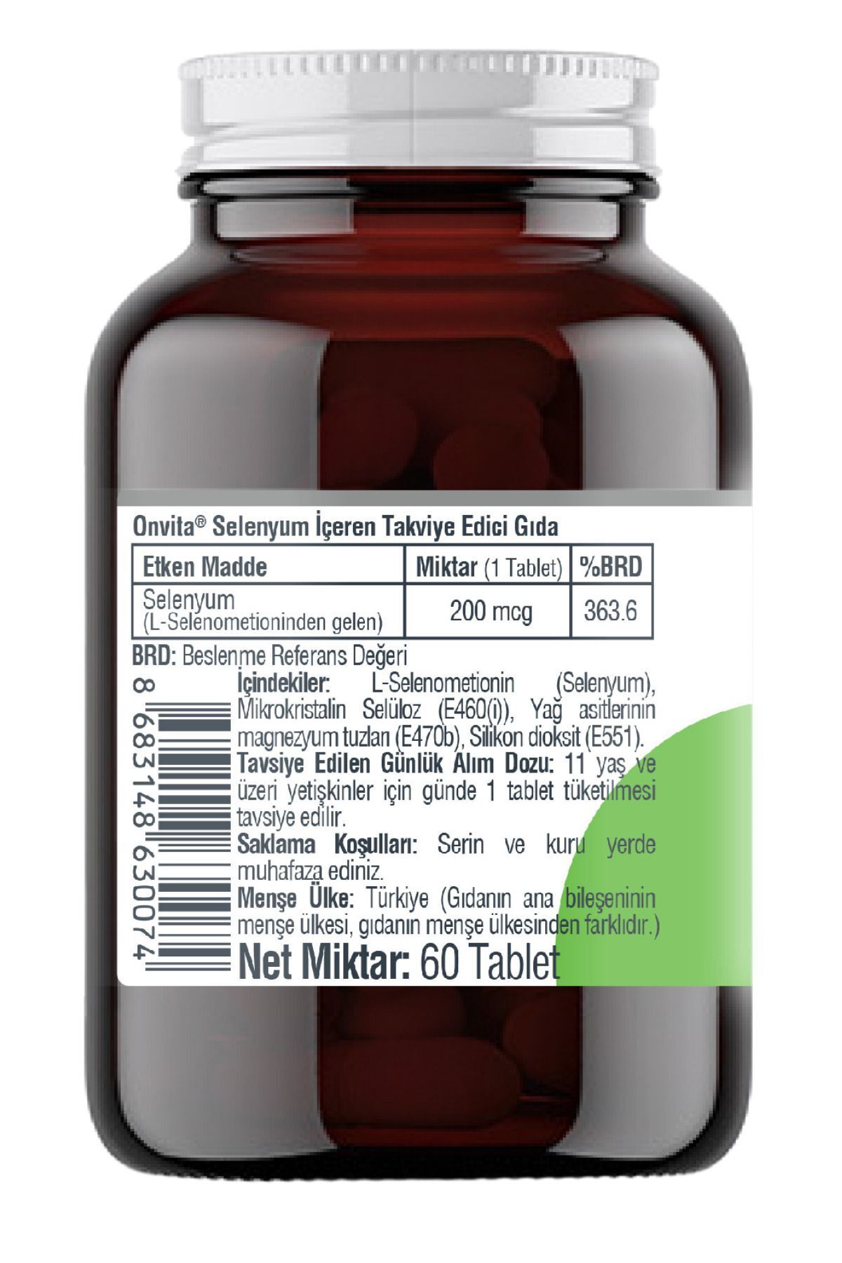 Onvita-Selenium 200 Mcg - 60 Tablets 5