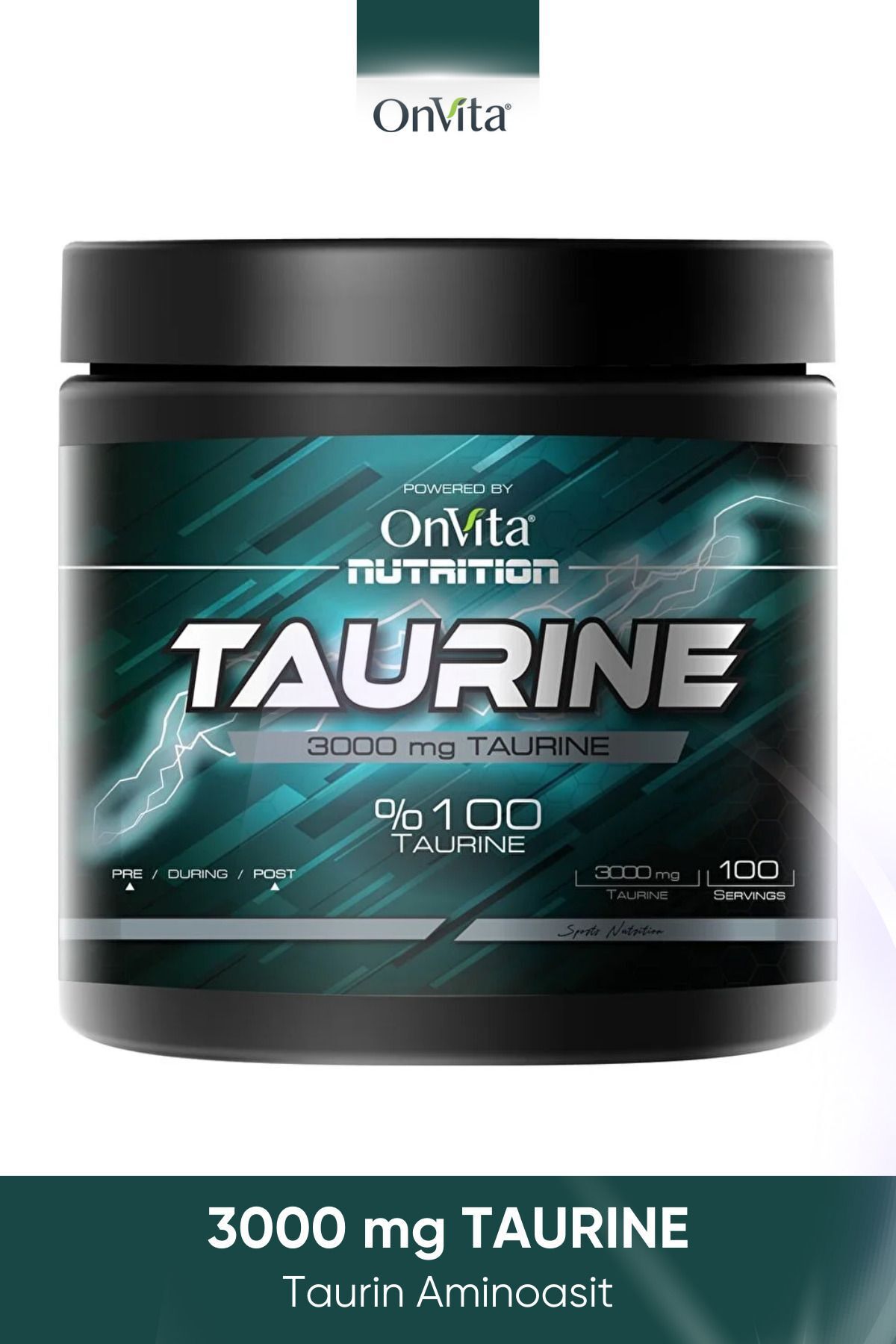 Nutrition Taurine Aminoasit, 3000 Mg
