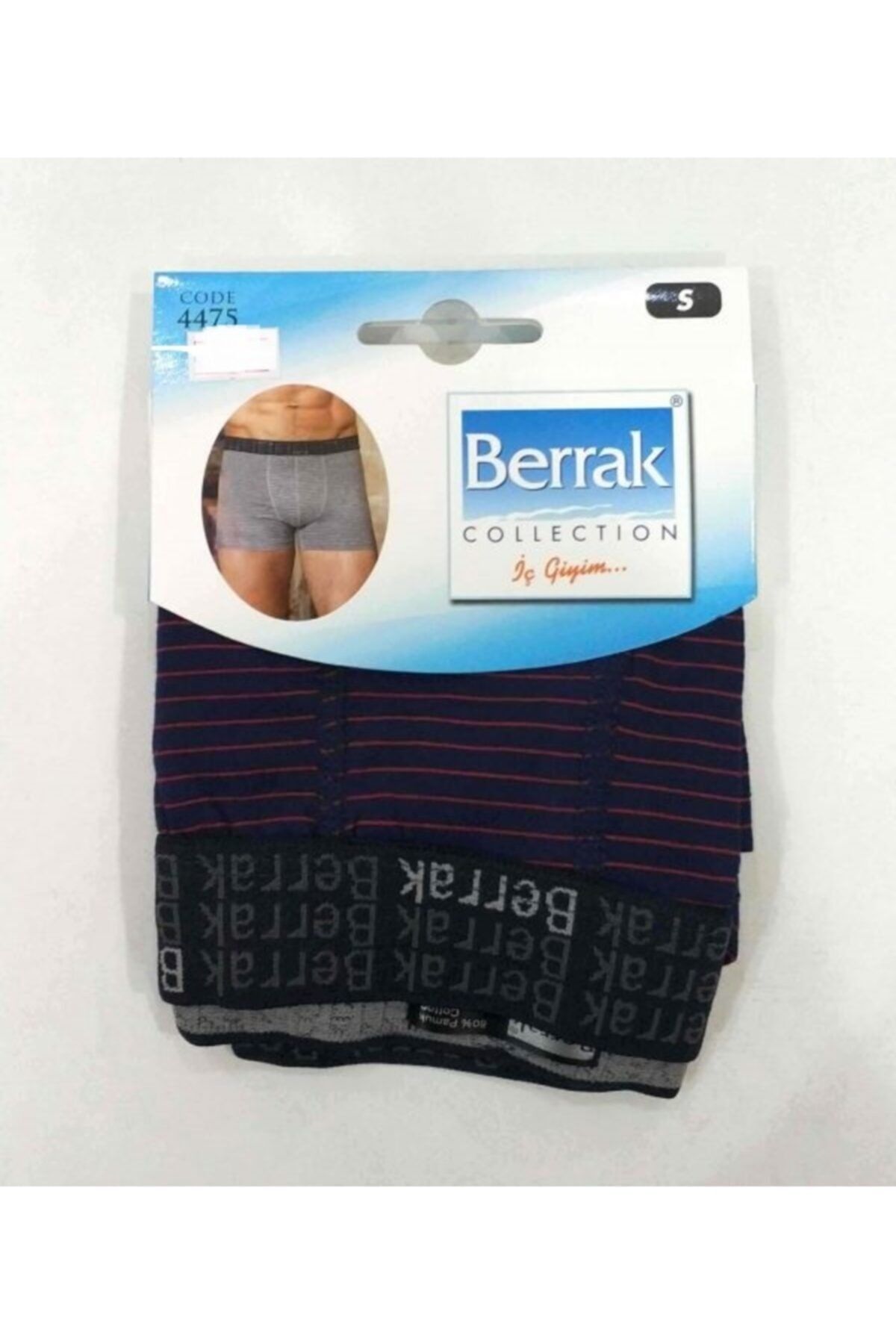 باکسر مردانه نارنجی Berrak | 4475-3adet-berrak اورجینال - تصویر 3