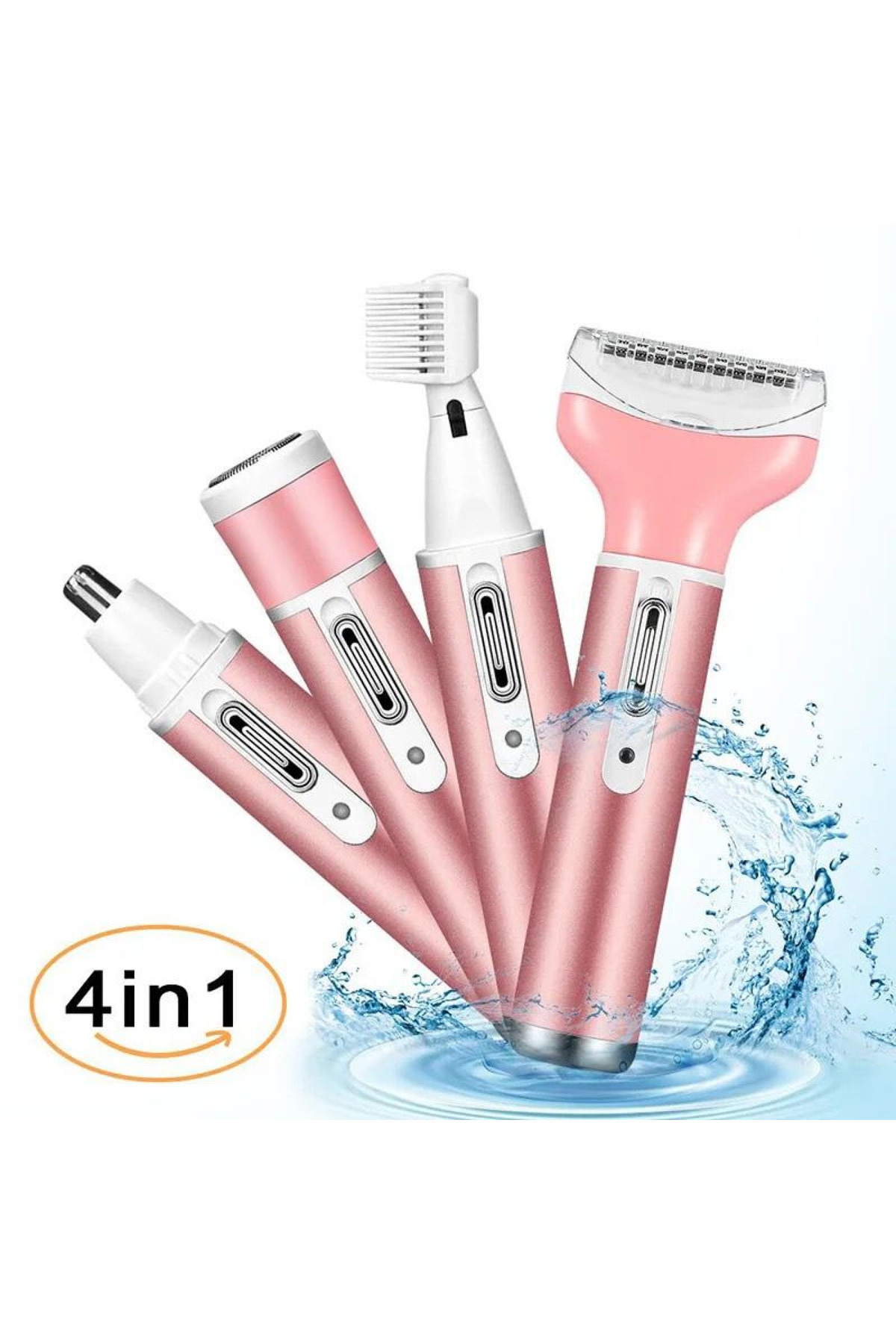 ROWENAROSE 4 Başlıklı Süper Lüx Epilatör / Epilasyon Aleti Şarjlı