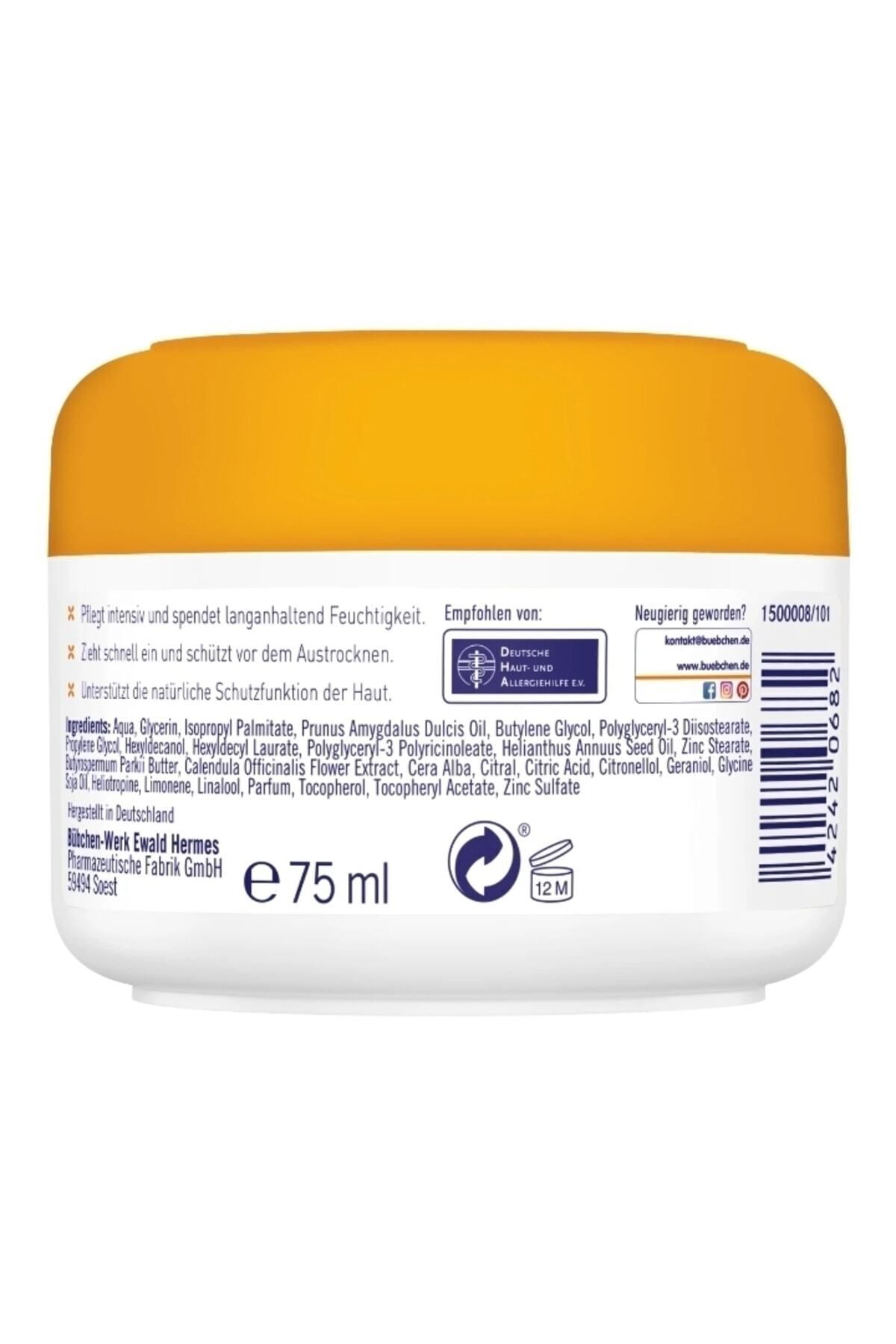 Bübchen-New Series Calendula Face Care Cream From Birth 75ml 2