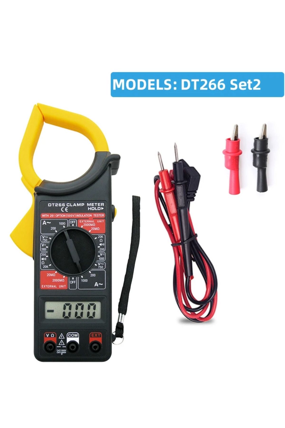 Greathings-Clamp Meter Measuring Tool, Digital Ammeter, Digital Clamp Meter Digital Amper Meter & Multi Meter 3