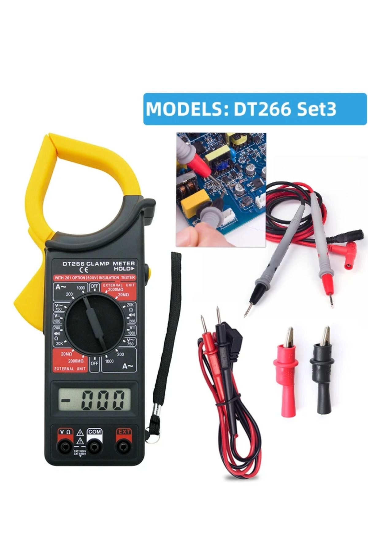 Greathings-Clamp Meter Measuring Tool, Digital Ammeter, Digital Clamp Meter Digital Amper Meter & Multi Meter 4