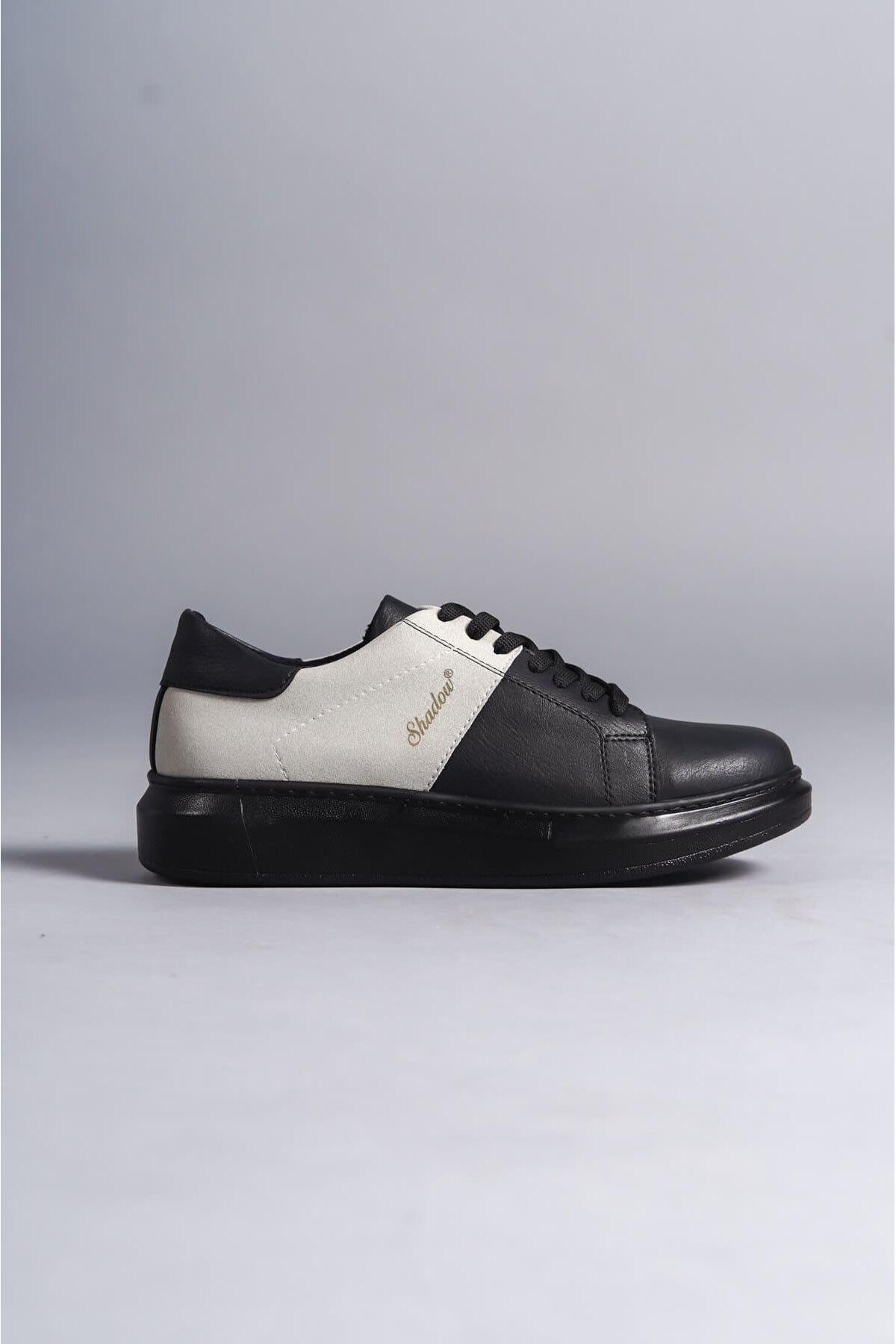 Aymood-SLW151 Boost Suede Pantofi pentru bărbați - cu șireturi, casual negru/gri 4