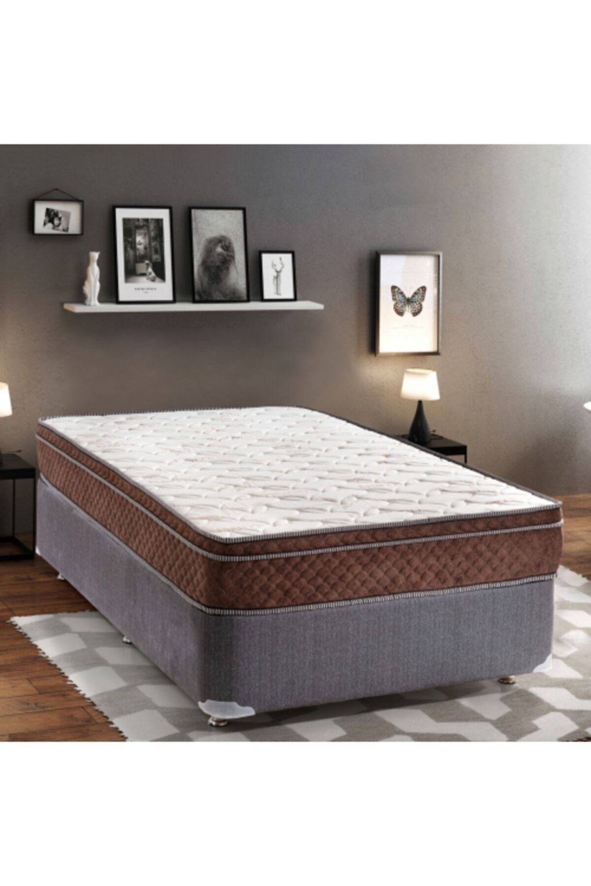 POOLY 75x200 Bamboo Yatak 75*200 Summıt Lüx Ortopedik Pedli Bamboo Yatak