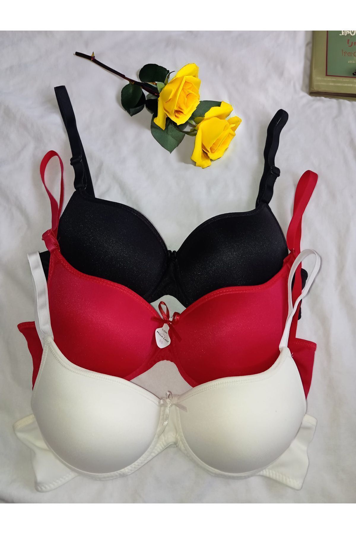3 Pcs Filled Underwire Casual Bra