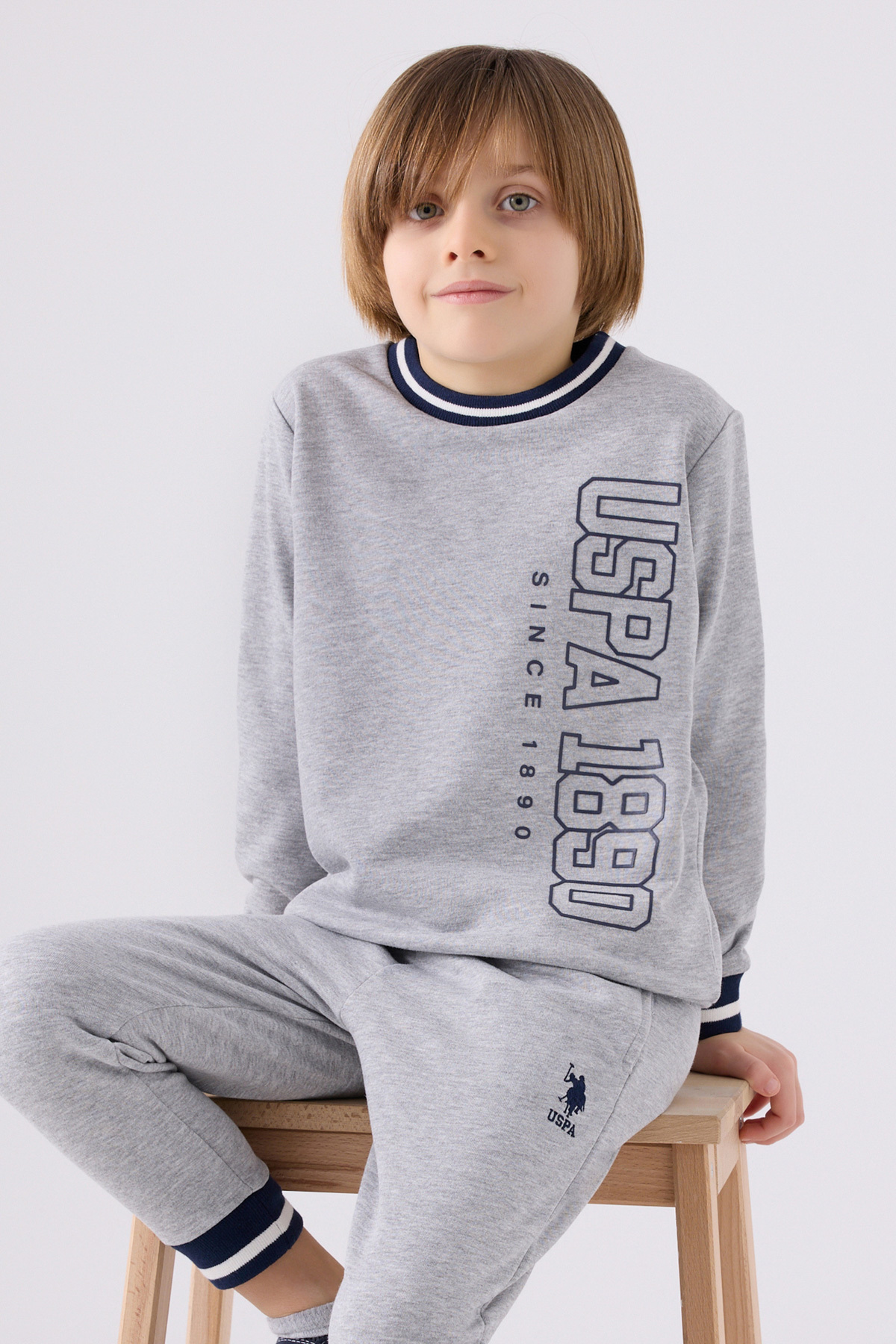 شلوار گرمکن پسرانه خاکستری یو اس پولوU.S. Polo Assn. | EREN1939 اورجینال - تصویر 4