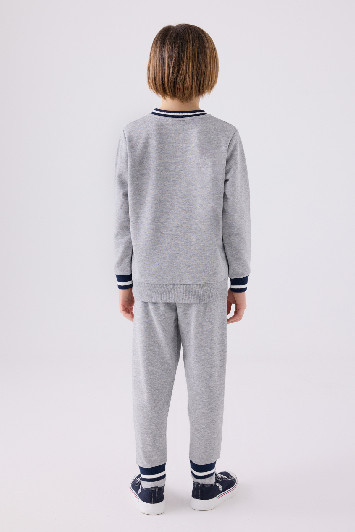 شلوار گرمکن پسرانه خاکستری یو اس پولوU.S. Polo Assn. | EREN1939 اورجینال - تصویر 5