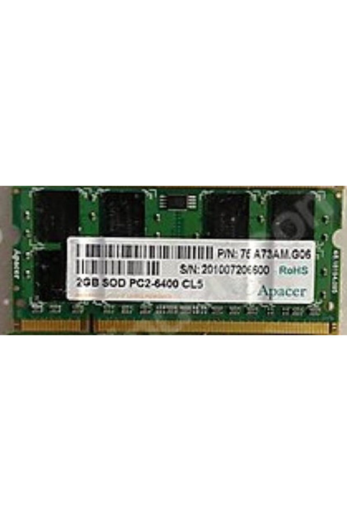 Apacer-75.A73AM.G06 2GB DDR2-800 PC2-6400 200PIN 2Rx8 - NOTBOOK RAM MEMORY 1