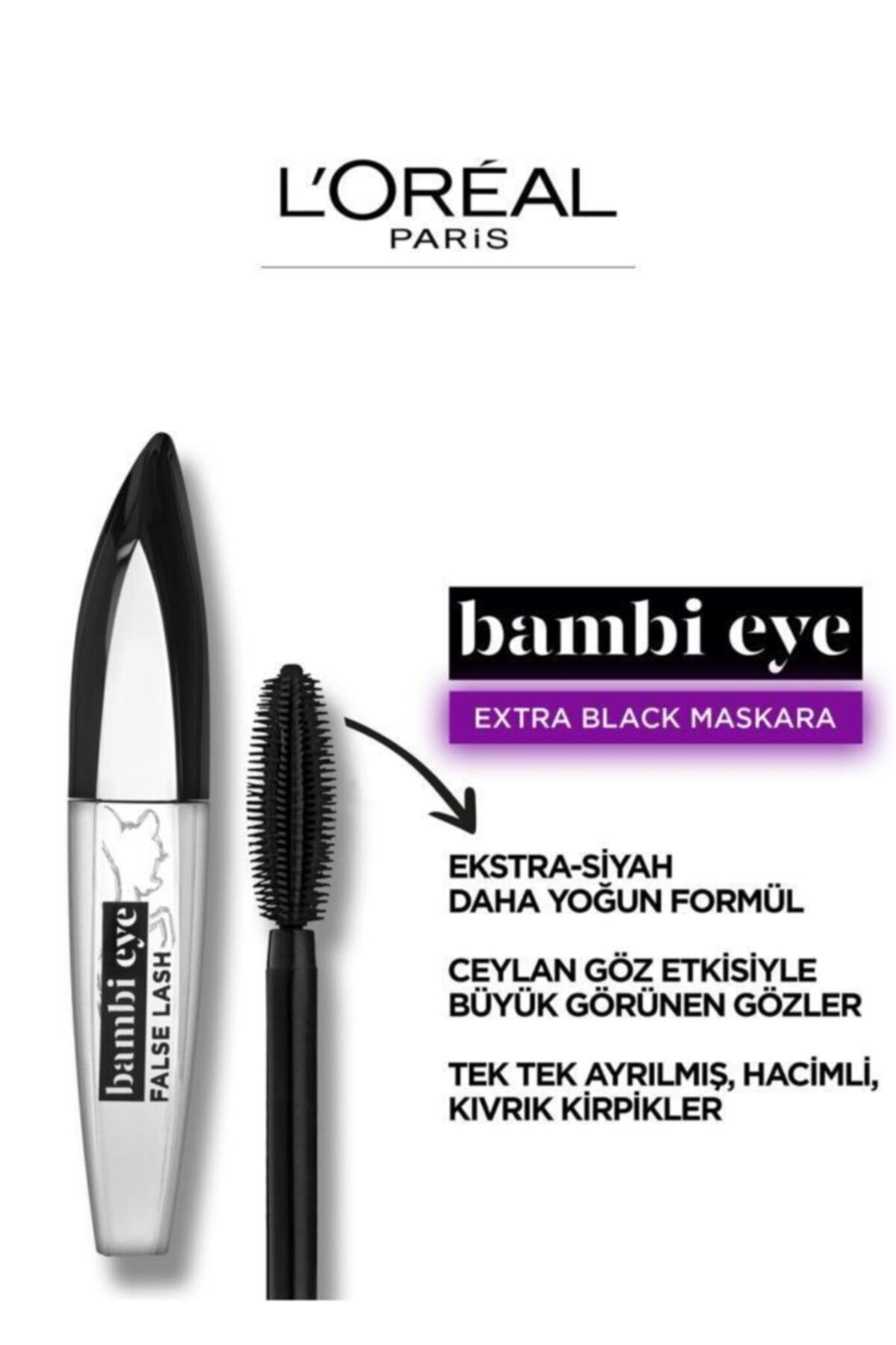 L'Oreal Paris ریشهای مصنوعی چشم بامبی 8.9 میلی لیتر