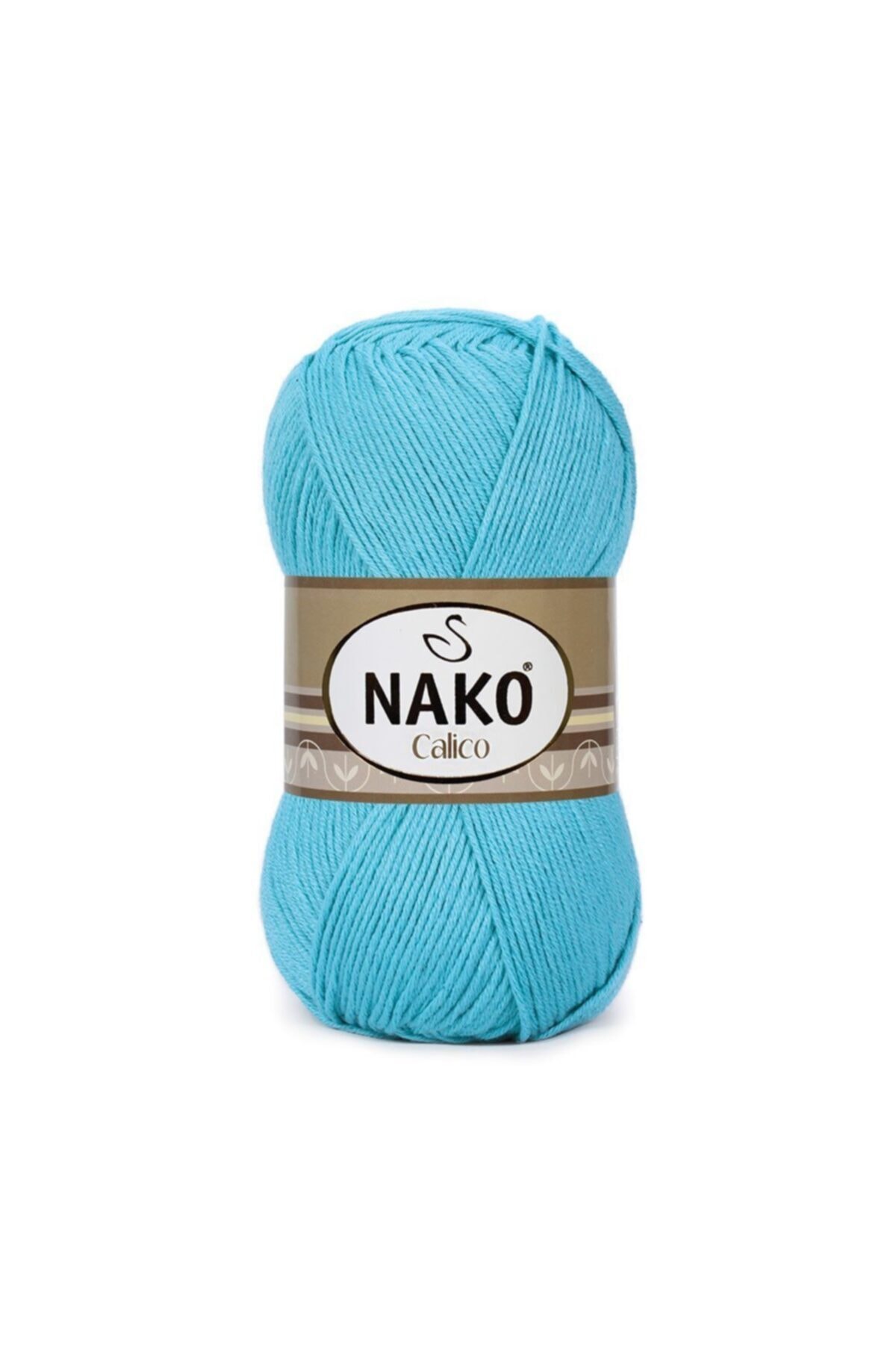 Calico Thin Turquoise Color Hand Knitting Rope 3792