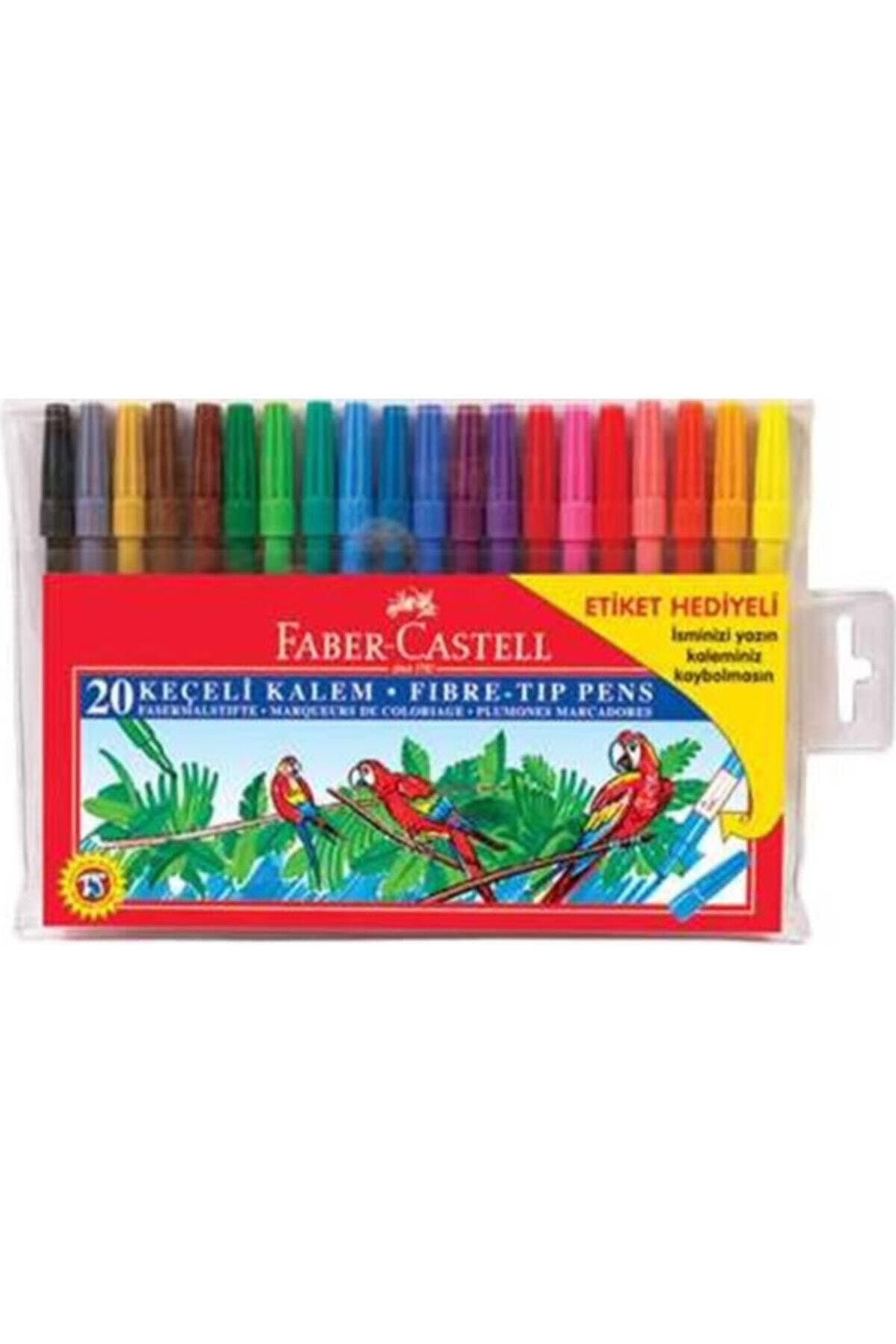 Faber Castell Yıkanabilir Keçeli Kalem 20 Renkli