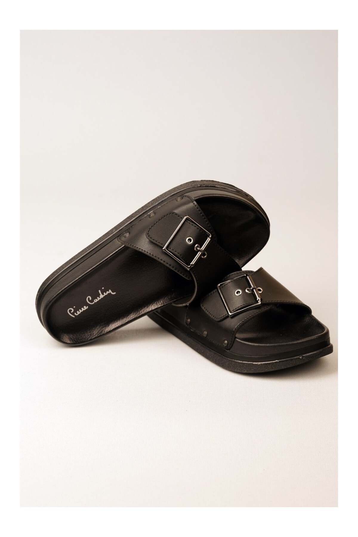 دمپایی Pierre Cardin پیر کاردین آناتومیک زنانه Pc 6787 مشکی اورجینال - تصویر 4