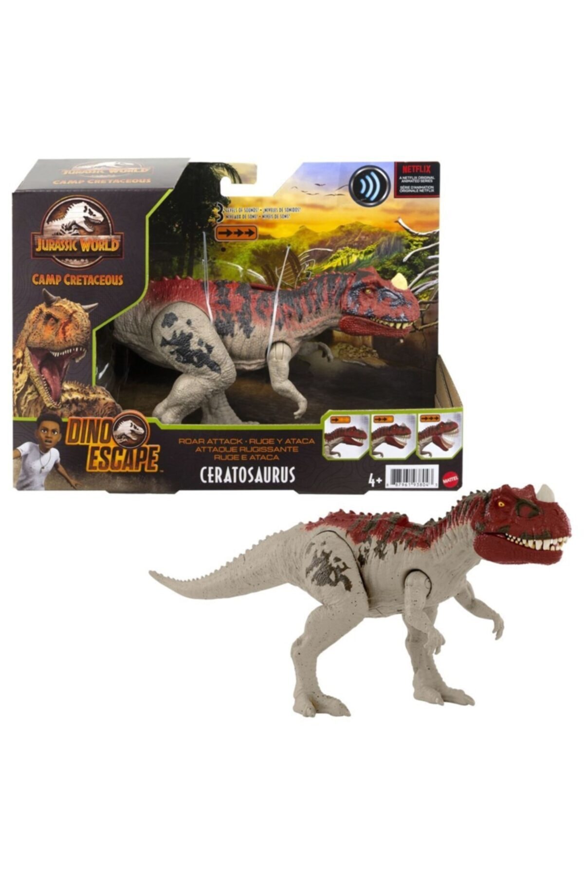 Kükreyen Saldırı Dinozor Figürleri Ceratosaurus Gwd06-gwd07