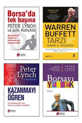 Borsada Tek Başına + Borsayı Yenmek + Kazanmayı Öğren Peter Lynch + Warren Buffett Tarzı / 4 Kitap BetonsuTYKitap0231