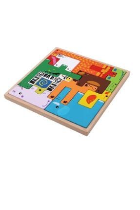 Ahşap Puzzle Yapboz Bultak Tetris Eğitici Kız Erkek Çocuk Oyun Oyuncak 869714453302