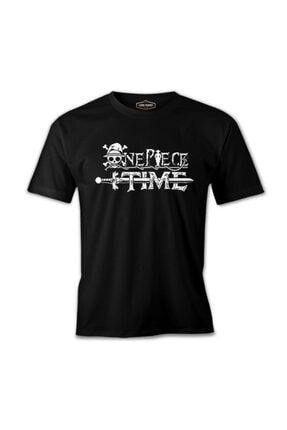 One Piece - Time Siyah Erkek Tshirt ES-1736