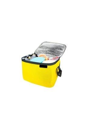 Katlanabilir Termos Çanta Kamp Piknik Plaj Araç Içi Termos Çantası 32 Litre Termos Çanta Sarı S-5201 PRA-4333481-7429