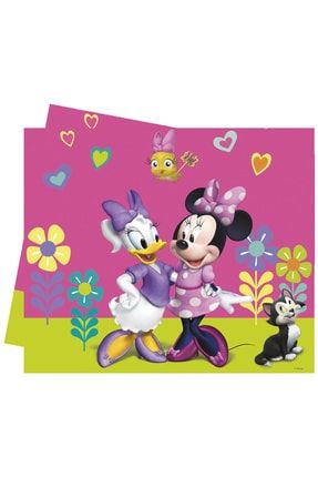 Minnie Mouse Karakterli Figürlü Mini Fare Temalı Konsept 120x180 Cm Lisanslı Plastik Masa Örtüsü TYC00184155032