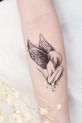 Angel Mini Boy Geçici Dövme Unisex Tattoo T0172