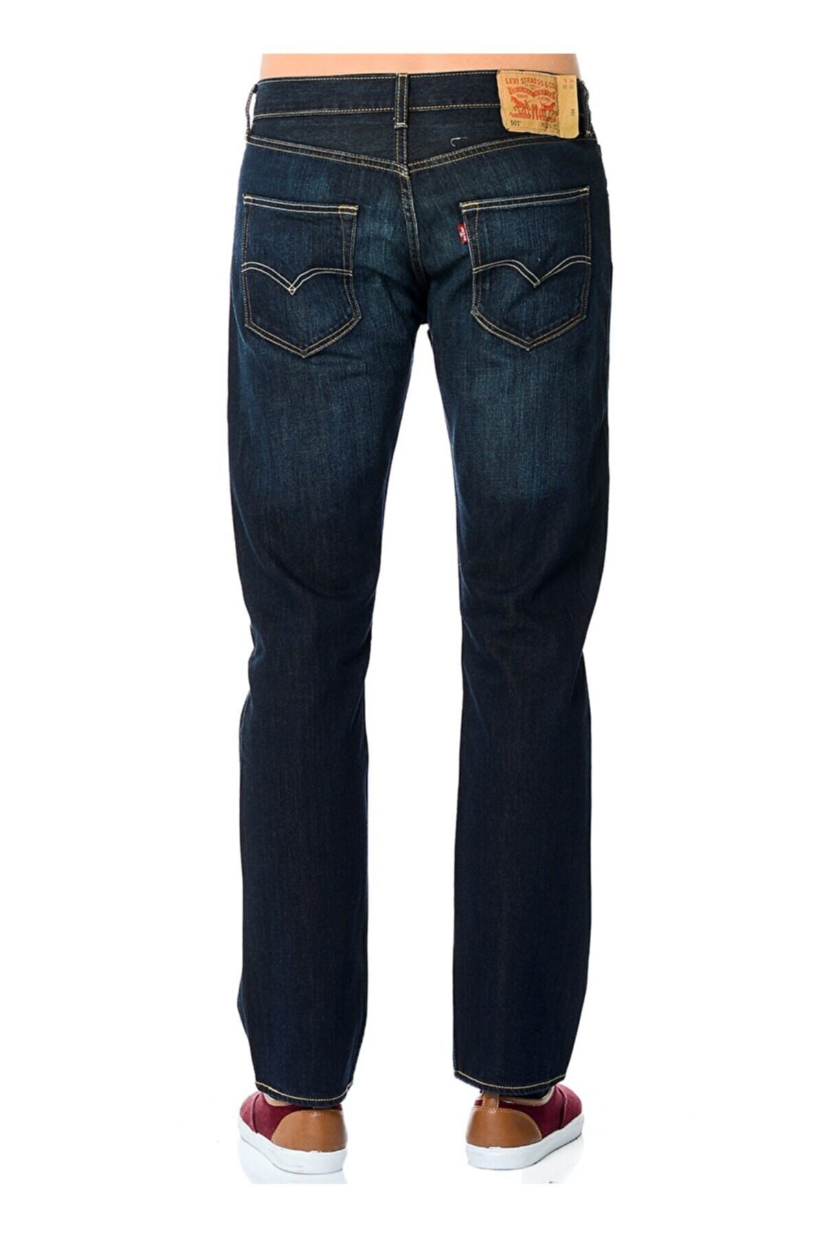 شلوار لیوایز مردانه پاموک آبی سرمه ای    فاق نرمال   Slim/اسلیم فیت  | Levi's 00501-1722 UM - تصویر 3