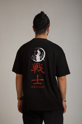 Siyah Senshı Oversize T-shirt SS121