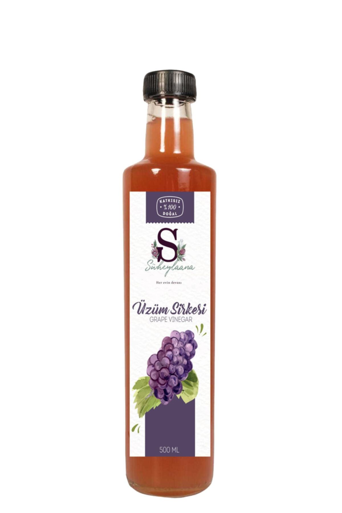 Doğal Siyah Üzüm Sirkesi 500 Ml