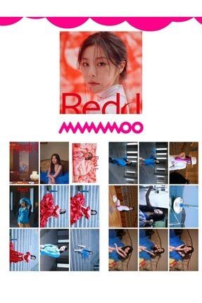 Mamamoo '' Wheein Redd '' Fotokart Seti MAMAMOO_RED