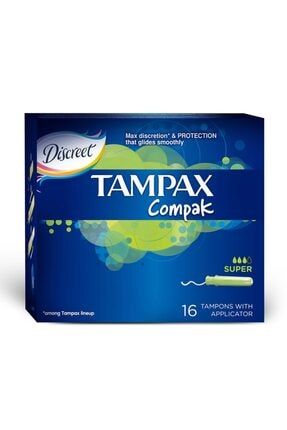 Tampax Compak Super Aplikatörlü Tamponlar 16 Adet 10005103
