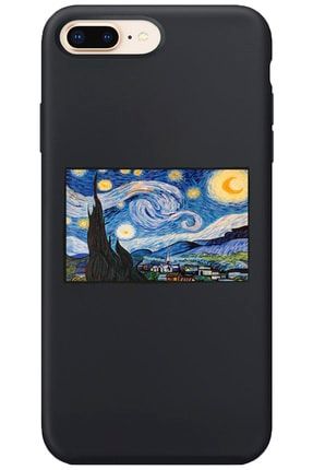 Iphone 7 Plus Uyumlu Lansman Vincent Van Gogh Yıldızlı Gece Desenli Telefon Kılıfı IP7PLN-273