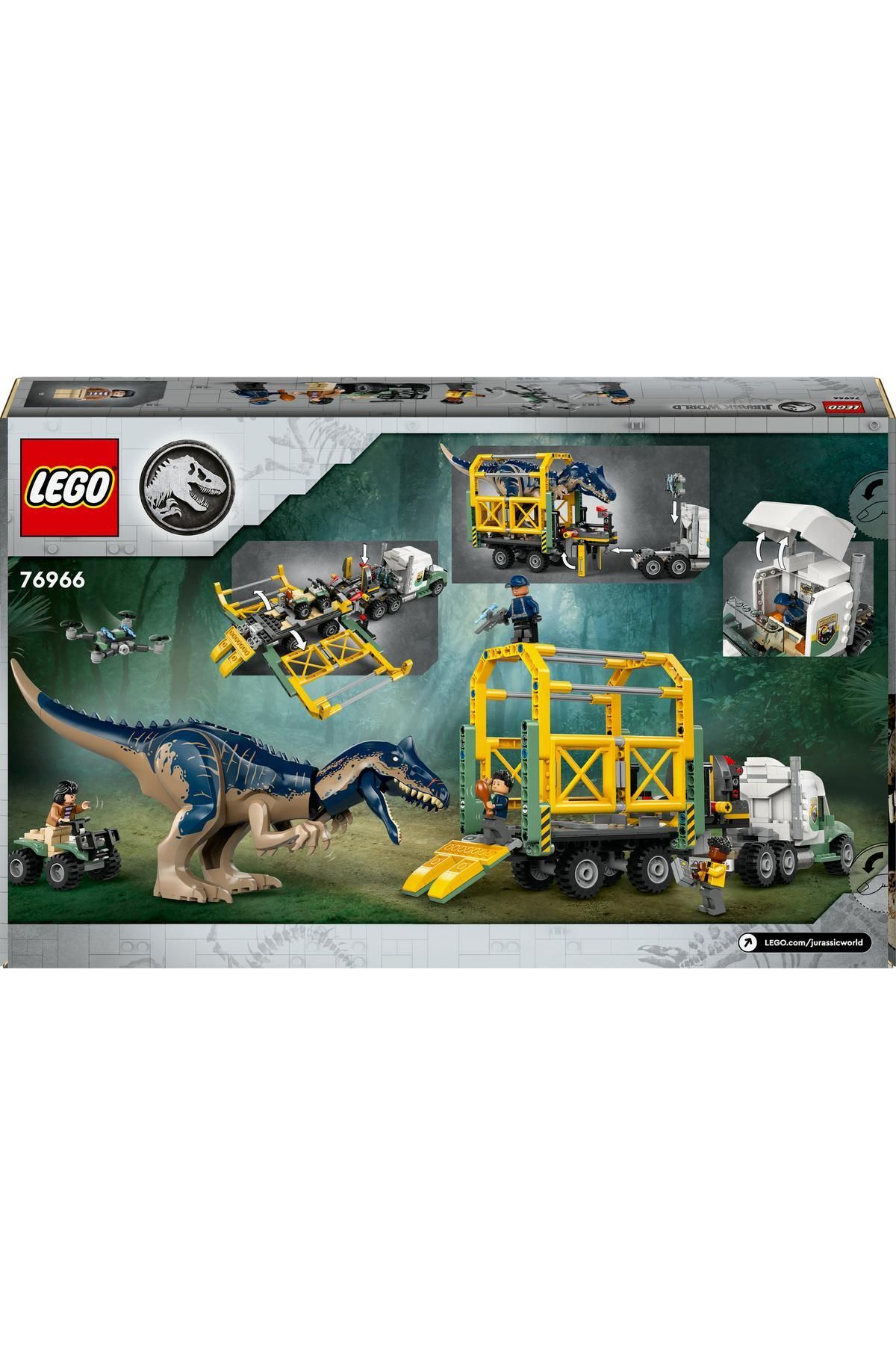LEGO Jurassic World Dinozor Gorevleri Allosaurus Ta ma Kamyonu 76966 Fiyat Yorumlar Trendyol
