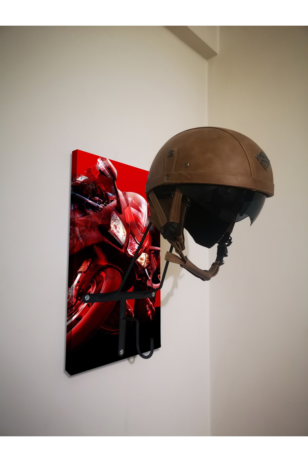 Motorcycle Helmet Hanger, Motor Helmet Hanger, Macna, Knmaster, Schuberth, Jk20,ls2 Shiro Etc Gg73