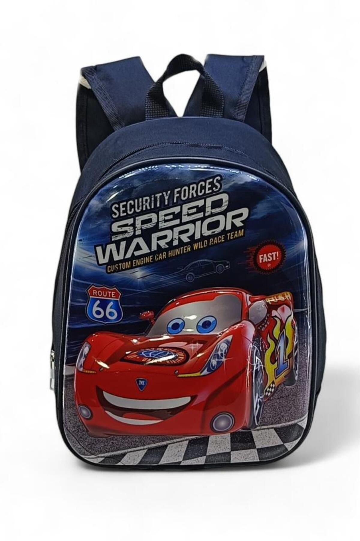 Baginn Rucsac În Relief 3d Pentru Băieți - Mașină Pentru Grădiniță Și Creșă Masculin - One Size
