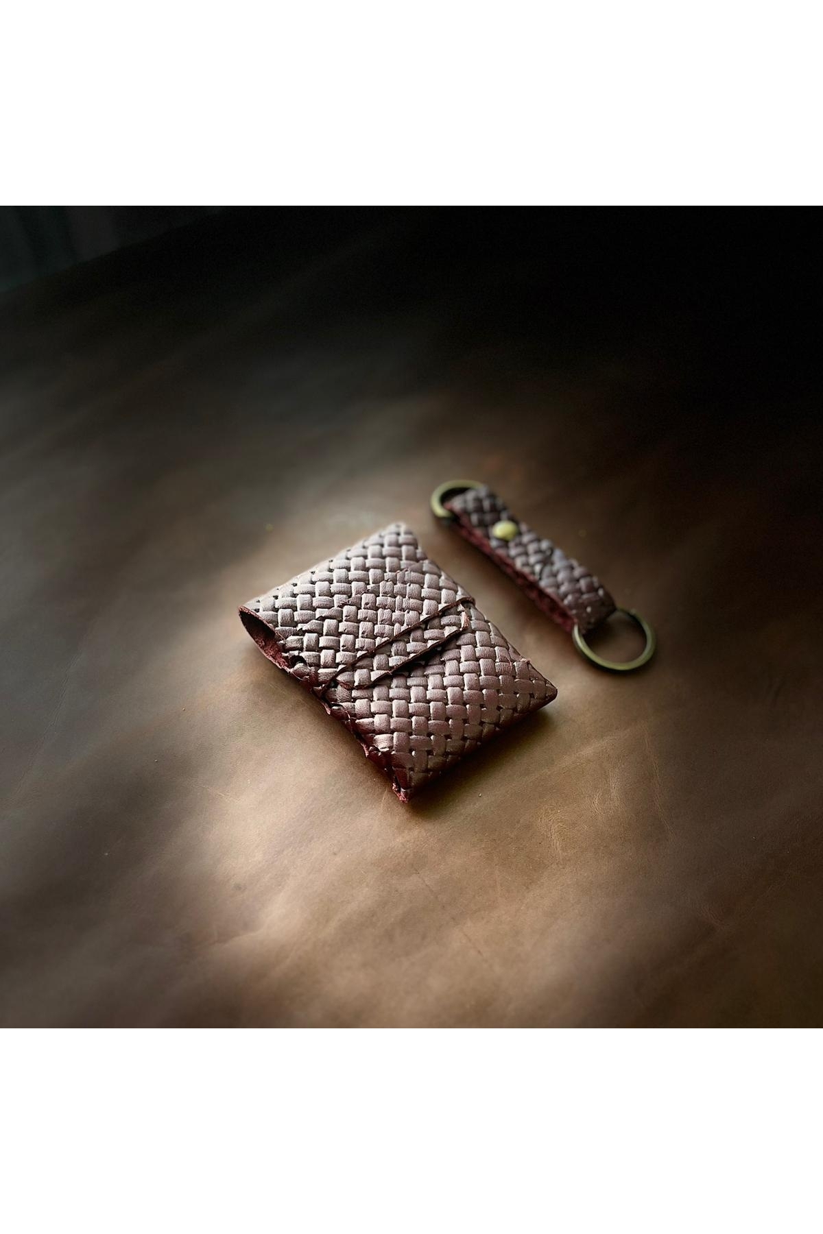 BARISTA GENUINE LEATHER HAND MADE ORIGAMI CARD HOLDER, WALLET V12