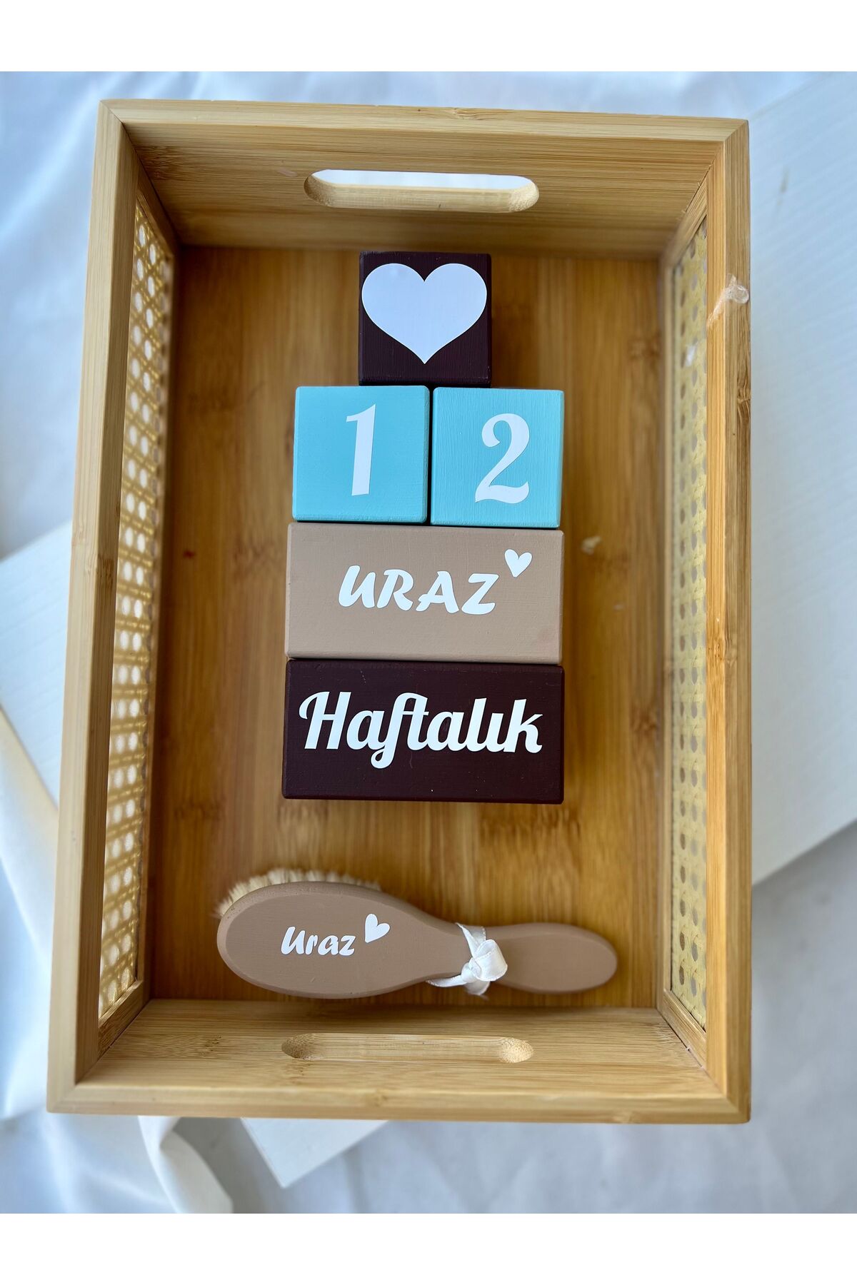 Anne bebek hediyelik çekim dekor aksesuarı bebek anı küpü