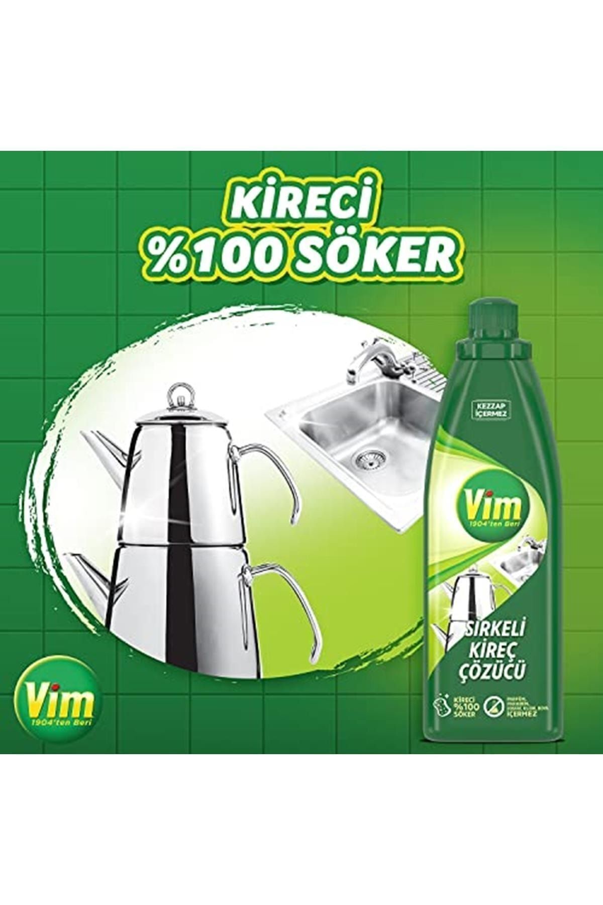 VIM-Vinegar Limescale Remover Limescale 100% Solving 1000ml 3